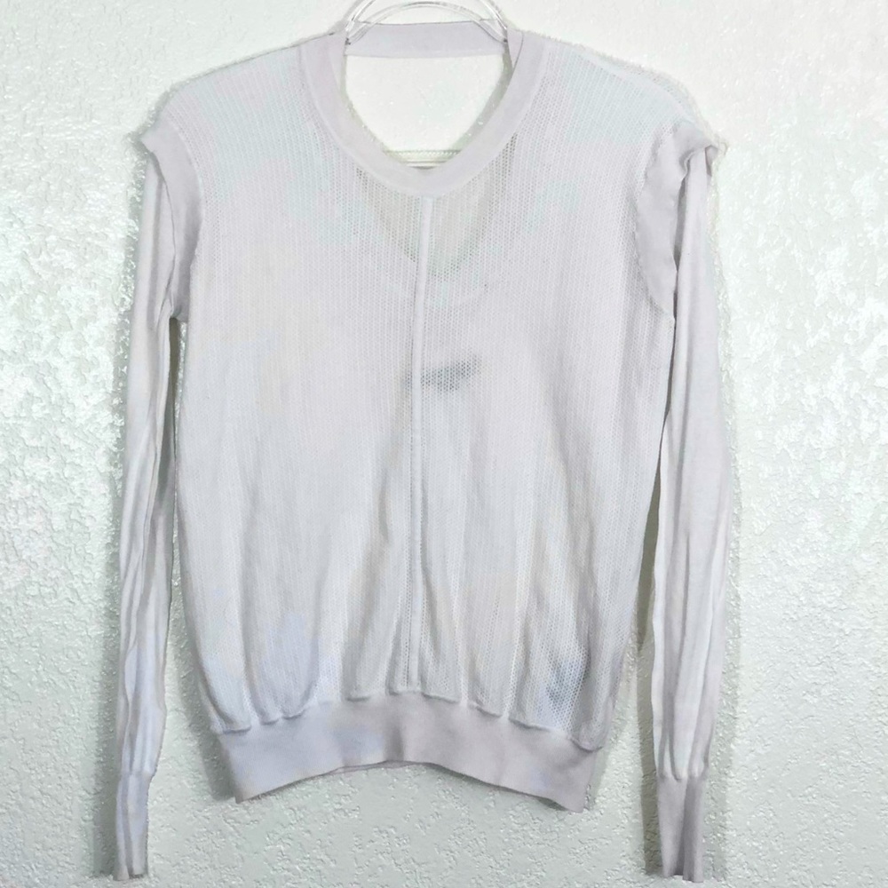 Alexander Wang white light weight cotton sweater sz. XS